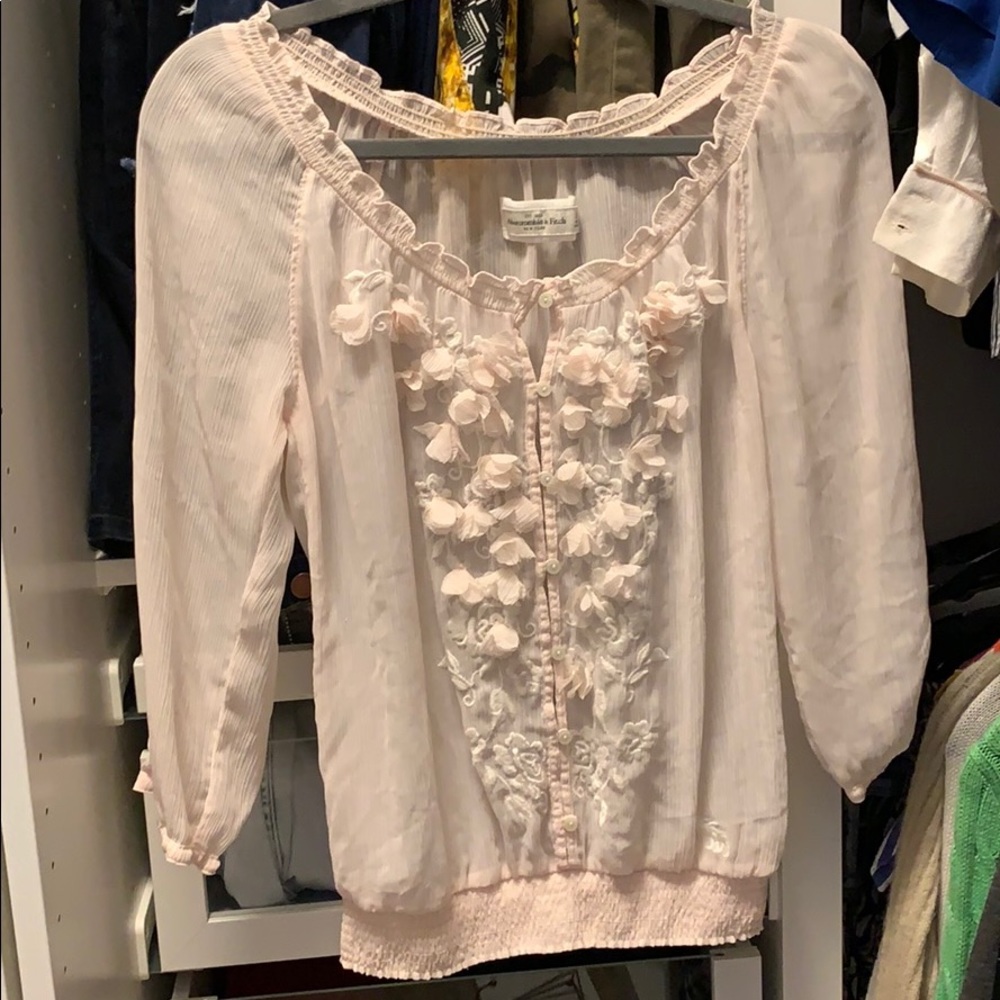 Abercrombie & Fitch sheer blouse